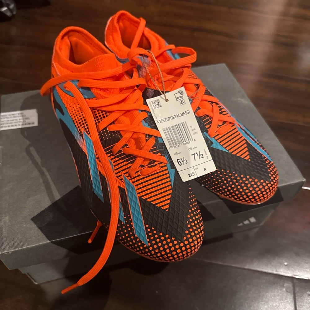 Adidas X Speedportal Messi Soccer Cleats | Orange/Black | NEW | Size 6.5